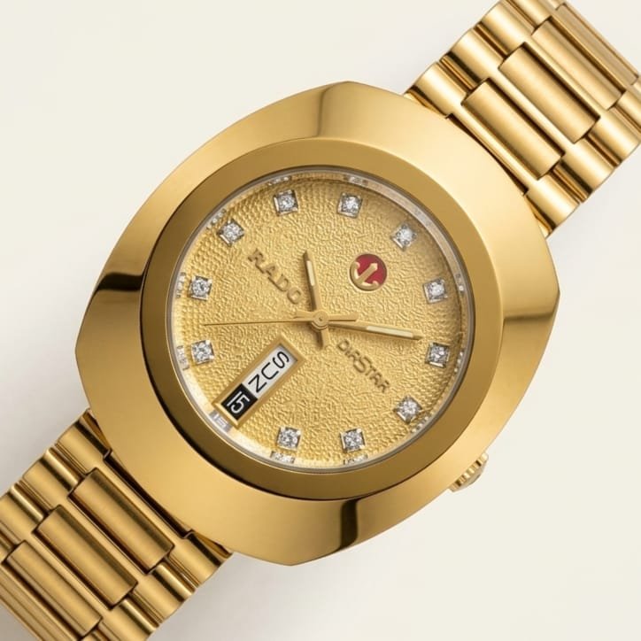 Rado Diastar Original | Yellow Gold PVD & Diamond Automatic Watch - Image 2