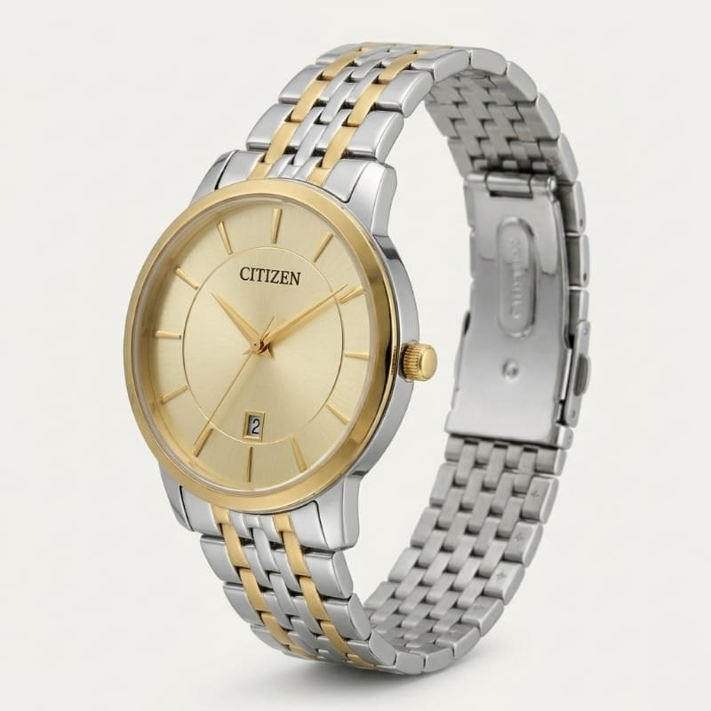 Citizen Quartz Two-Tone Silver Gold with Champagne Sunray Dial - Image 5
