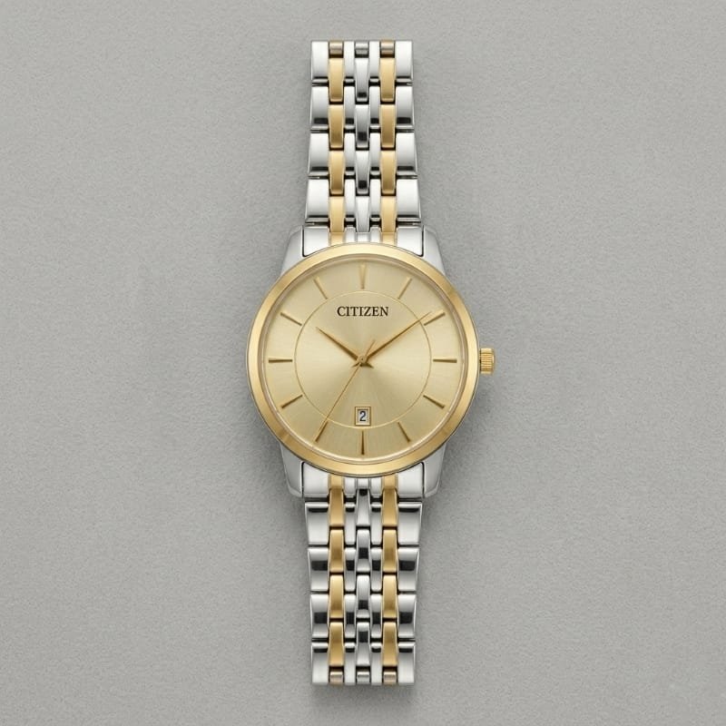 Citizen Quartz Two-Tone Silver Gold with Champagne Sunray Dial - Image 6